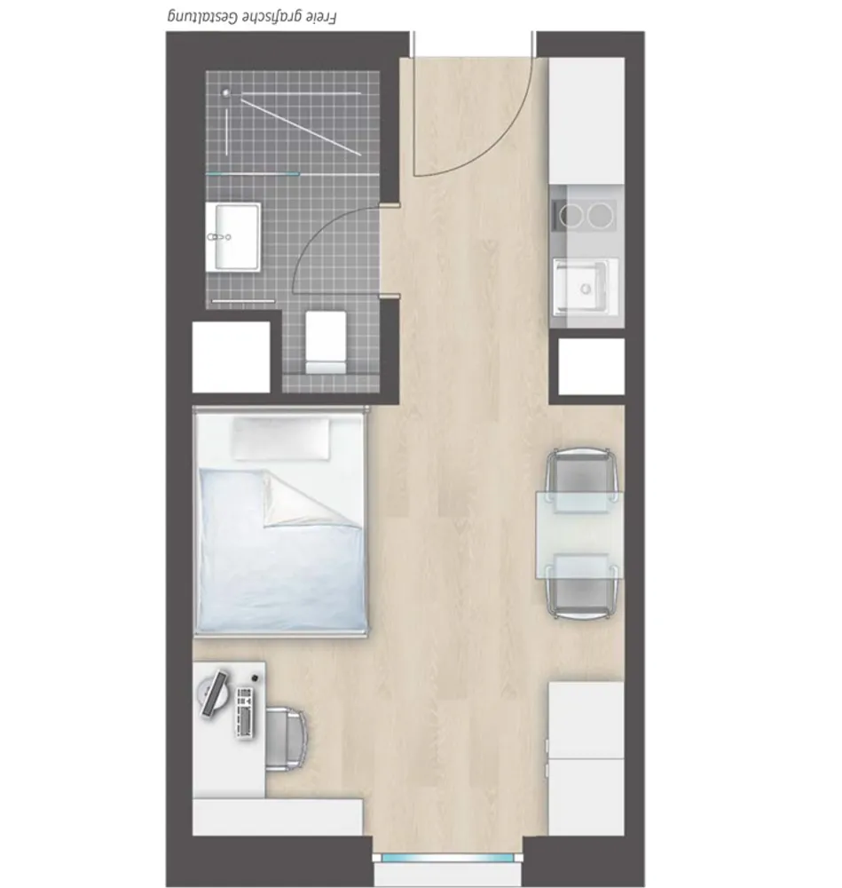 1 Zimmer Wohnung mit 20 m² in Berlin – Bild 5