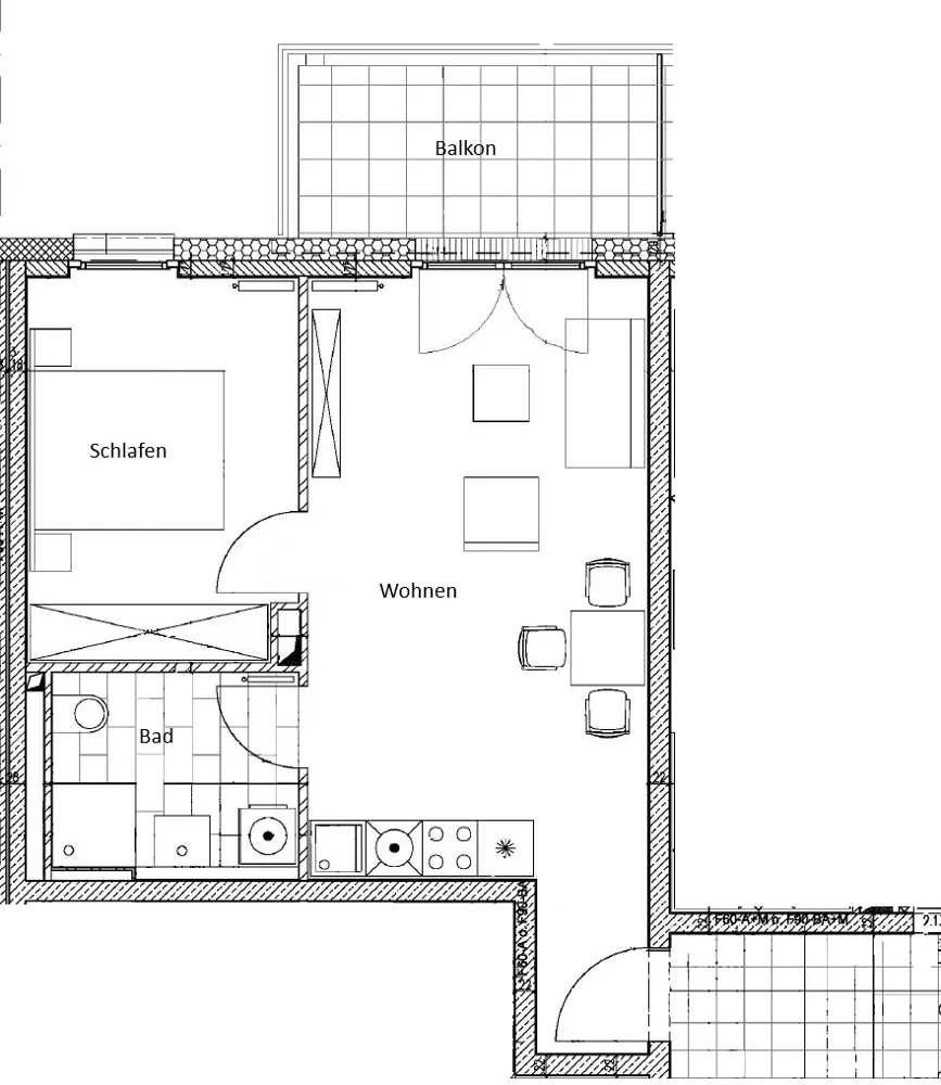 2 room apartment with 48 m² in Frankfurt am Main – Photo 10