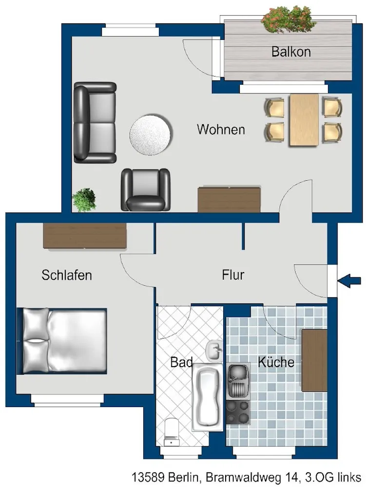 2 Zimmer Wohnung mit 60 m² in Berlin – Bild 8