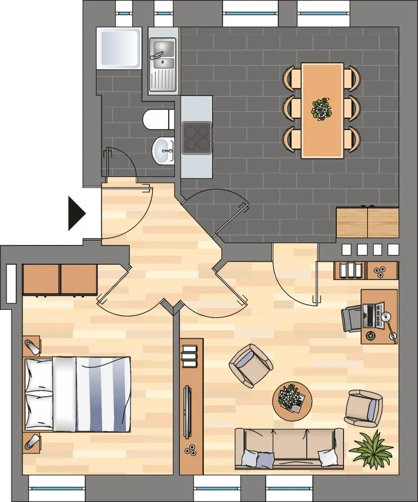 2 Zimmer Wohnung mit 53 m² in Kiel – Bild 3