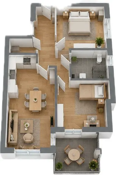 3 Zimmer Wohnung mit 76 m² in Lingen – Bild 4