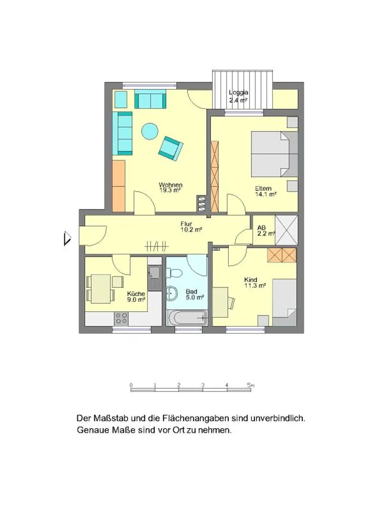 3 Zimmer Wohnung mit 74 m² in Herford – Bild 8
