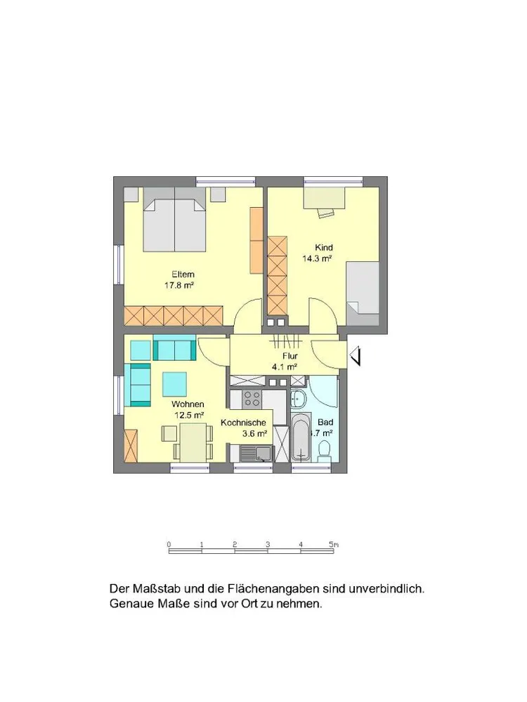 3 Zimmer Wohnung mit 57 m² in Detmold – Bild 1
