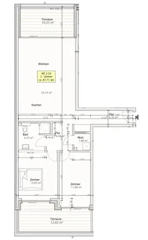 3 Zimmer Wohnung mit 88 m² in Hamburg – Bild 5