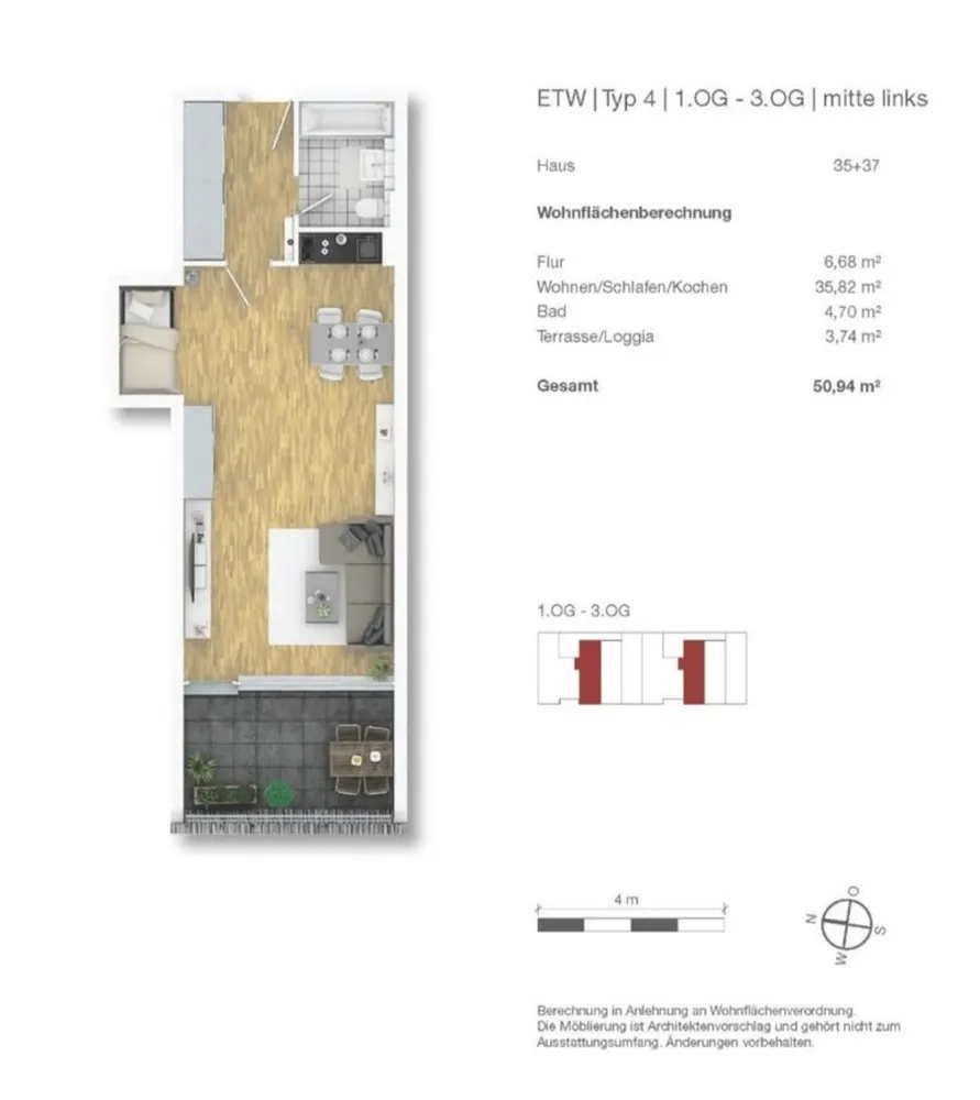 1 Zimmer Wohnung mit 51 m² in Bonn – Bild 7