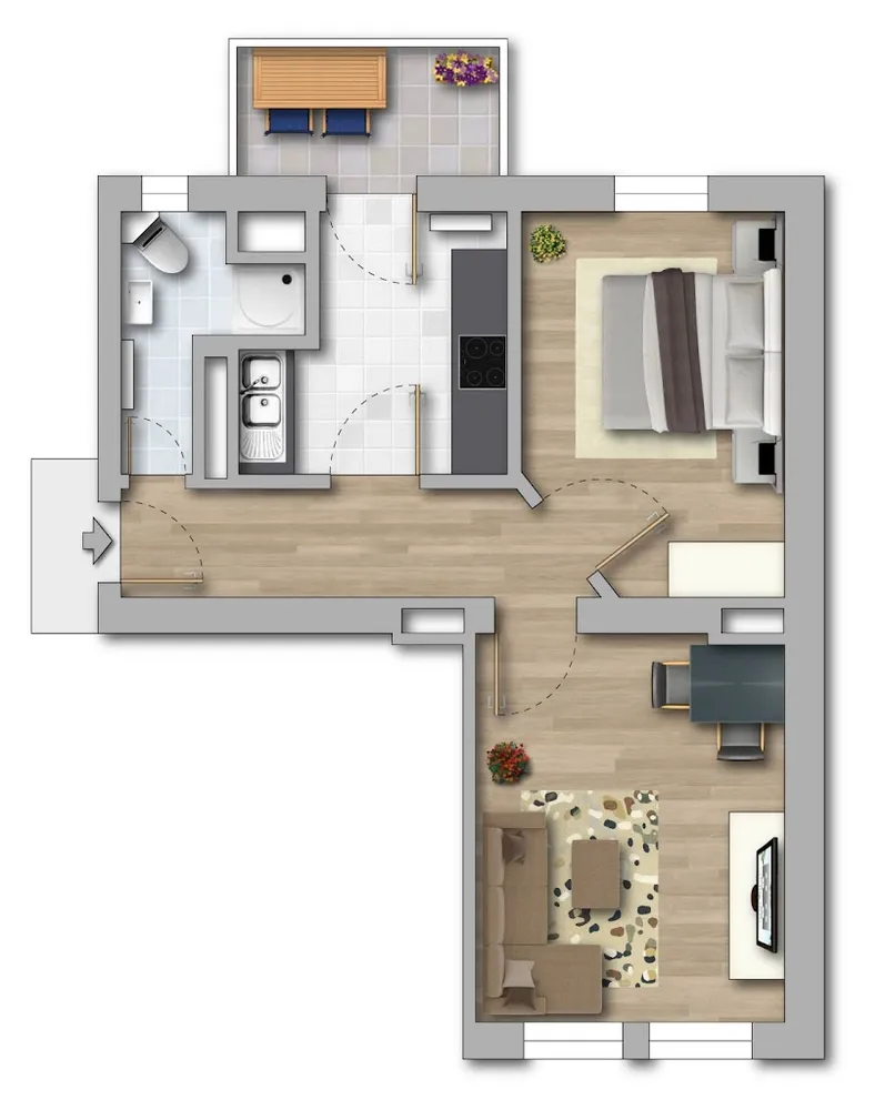 2 Zimmer Wohnung mit 50 m² in Magdeburg – Bild 11
