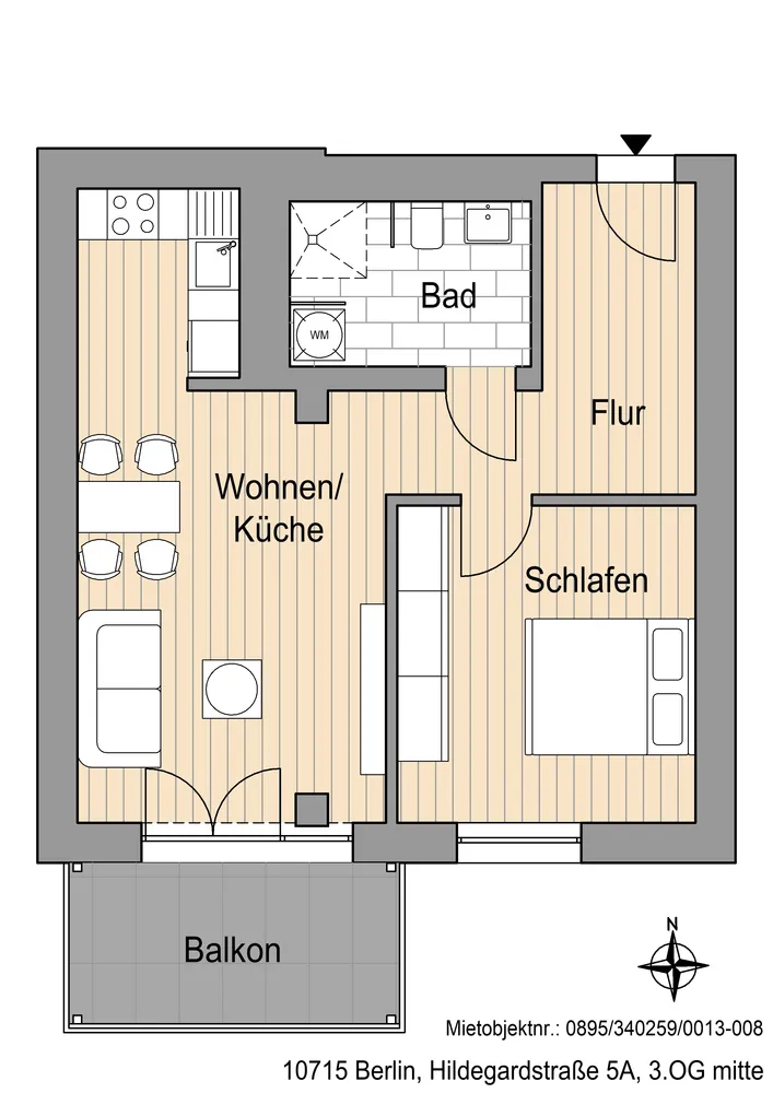 2 Zimmer Wohnung mit 55 m² in Berlin – Bild 5
