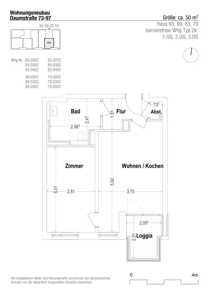 2 room apartment with 49 m² in Berlin – Photo 2