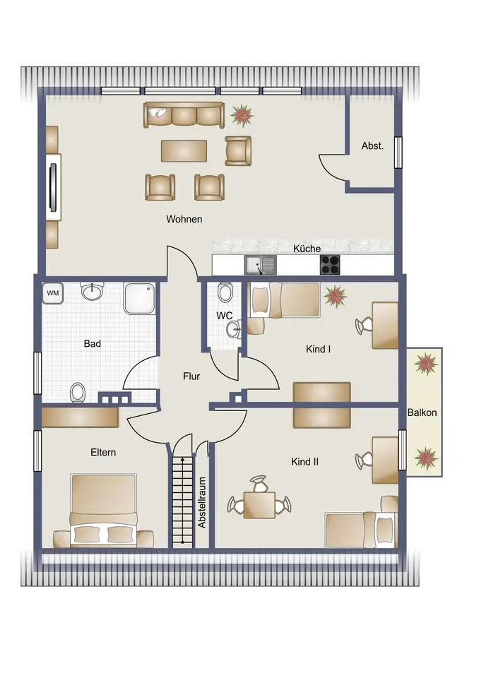 4 Zimmer Wohnung mit 100 m² in Rheine – Bild 5