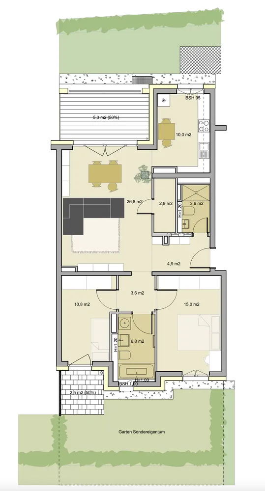 3 Zimmer Wohnung mit 93 m² in Darmstadt – Bild 5