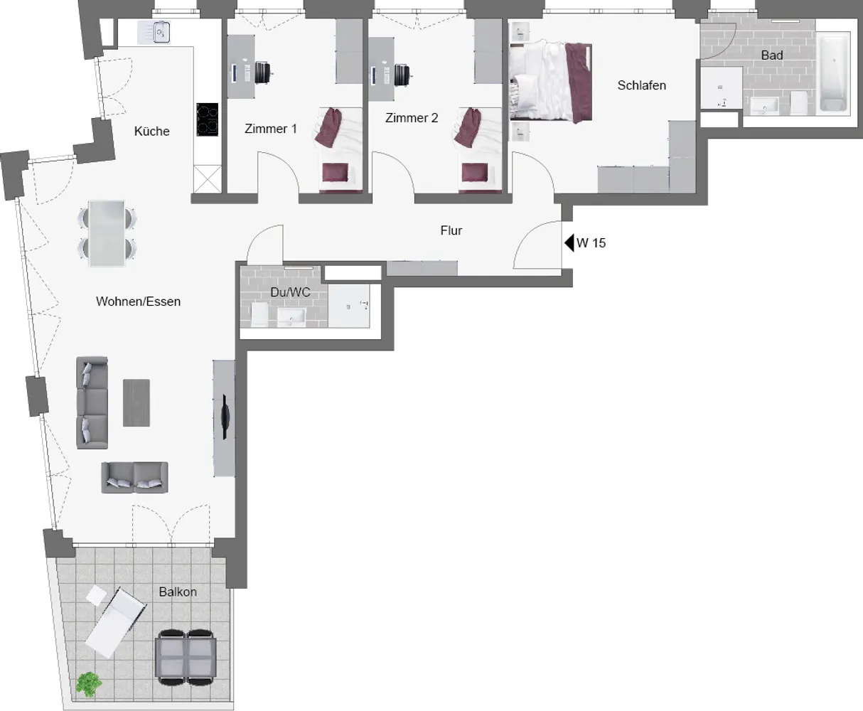 4 Zimmer Wohnung mit 100 m² in Stuttgart – Bild 10