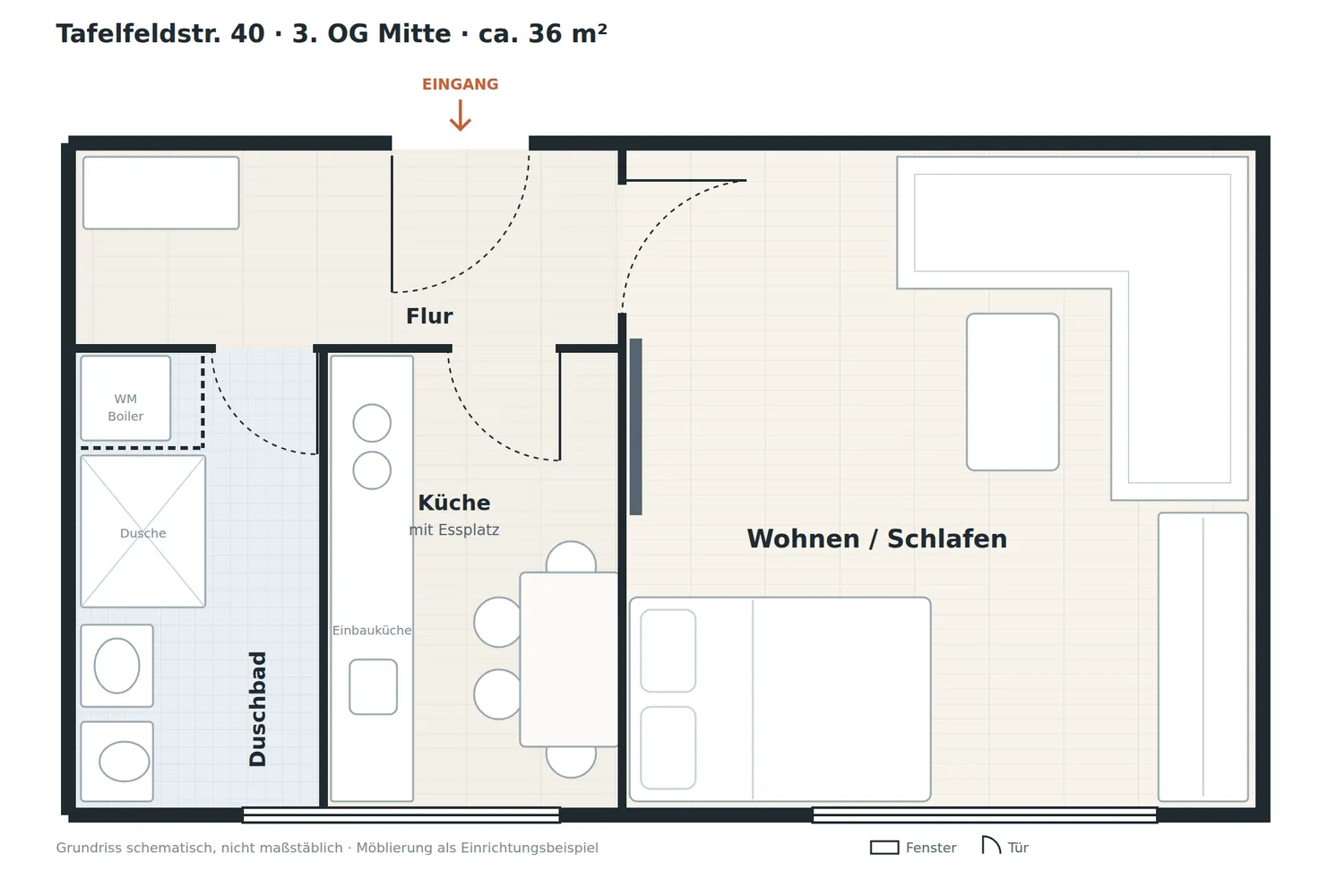 1 Zimmer Wohnung mit 36 m² in Nürnberg – Bild 3