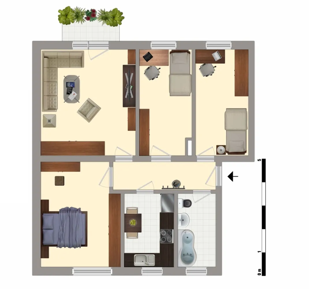 4 room apartment with 69 m² in Zeitz – Photo 3