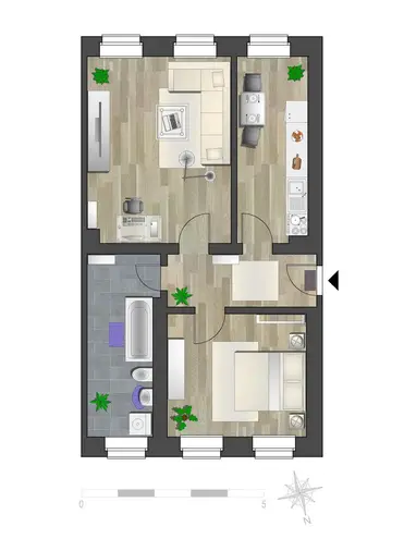 2 Zimmer Wohnung mit 59 m² in Chemnitz – Bild 6
