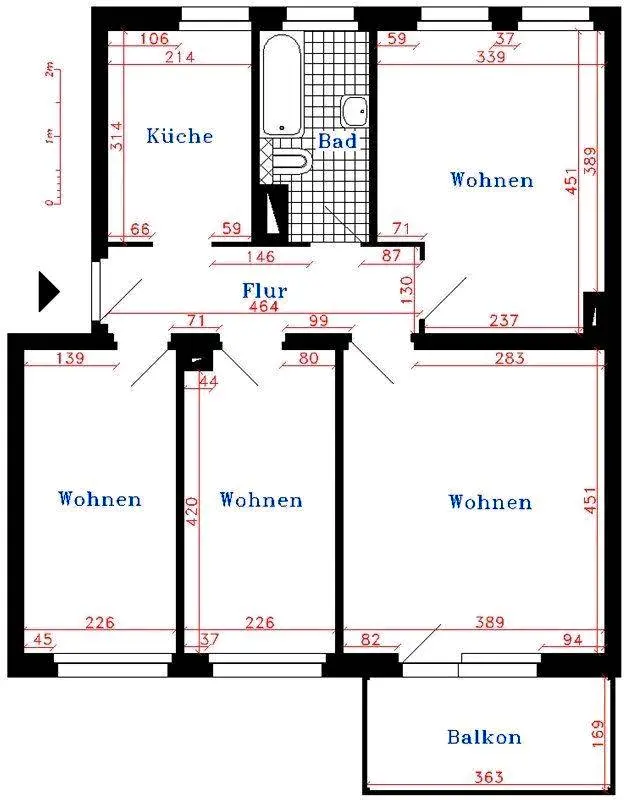 4 Zimmer Wohnung mit 70 m² in Greiz – Bild 5