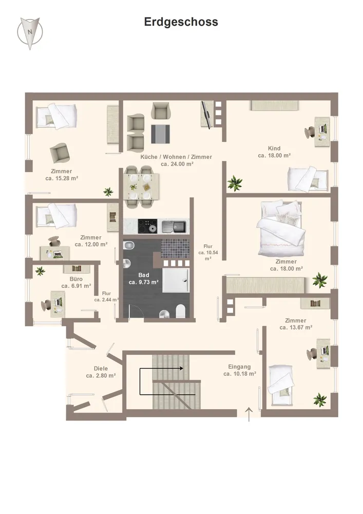 5 Zimmer Wohnung mit 130 m² in Rendsburg – Bild 7