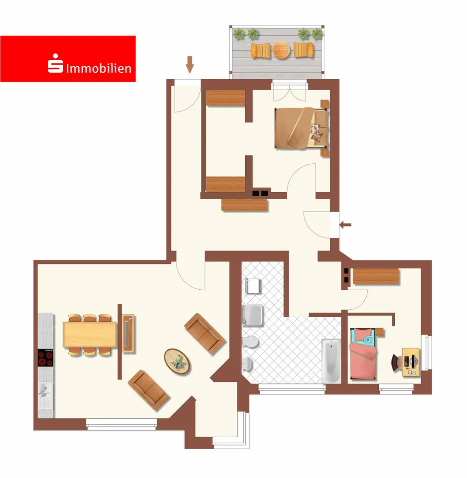 4 Zimmer Wohnung mit 121 m² in Meiningen – Bild 9