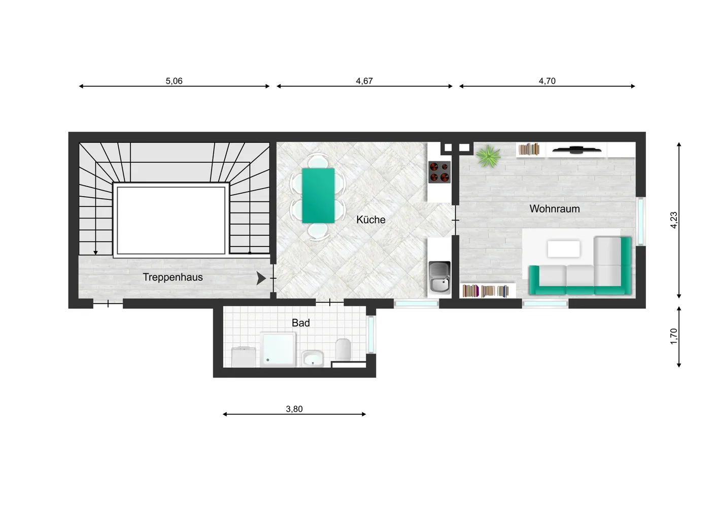 2 Zimmer Wohnung mit 46 m² in Remscheid – Bild 9