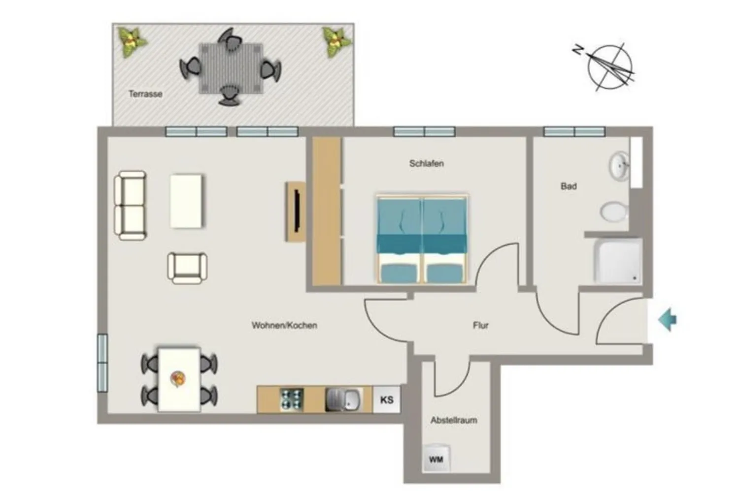 2 Zimmer Wohnung mit 57 m² in Münster – Bild 10