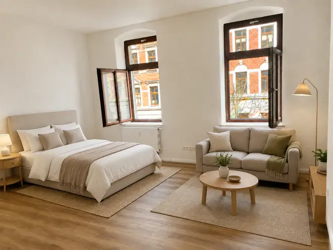 1 room apartment with 34 m² in Chemnitz – Photo 9