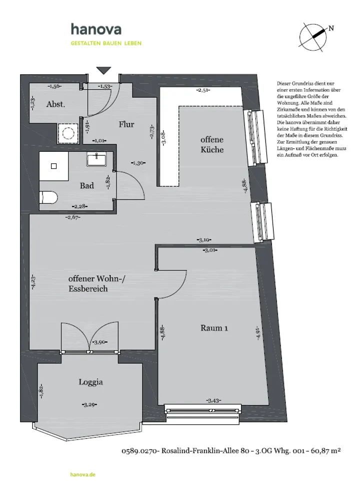 2 Zimmer Wohnung mit 61 m² in Hannover – Bild 5