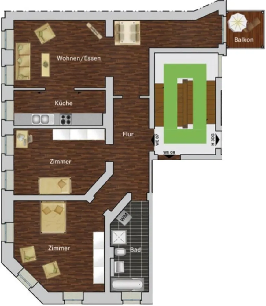 3 Zimmer Wohnung mit 102 m² in Leipzig – Bild 8