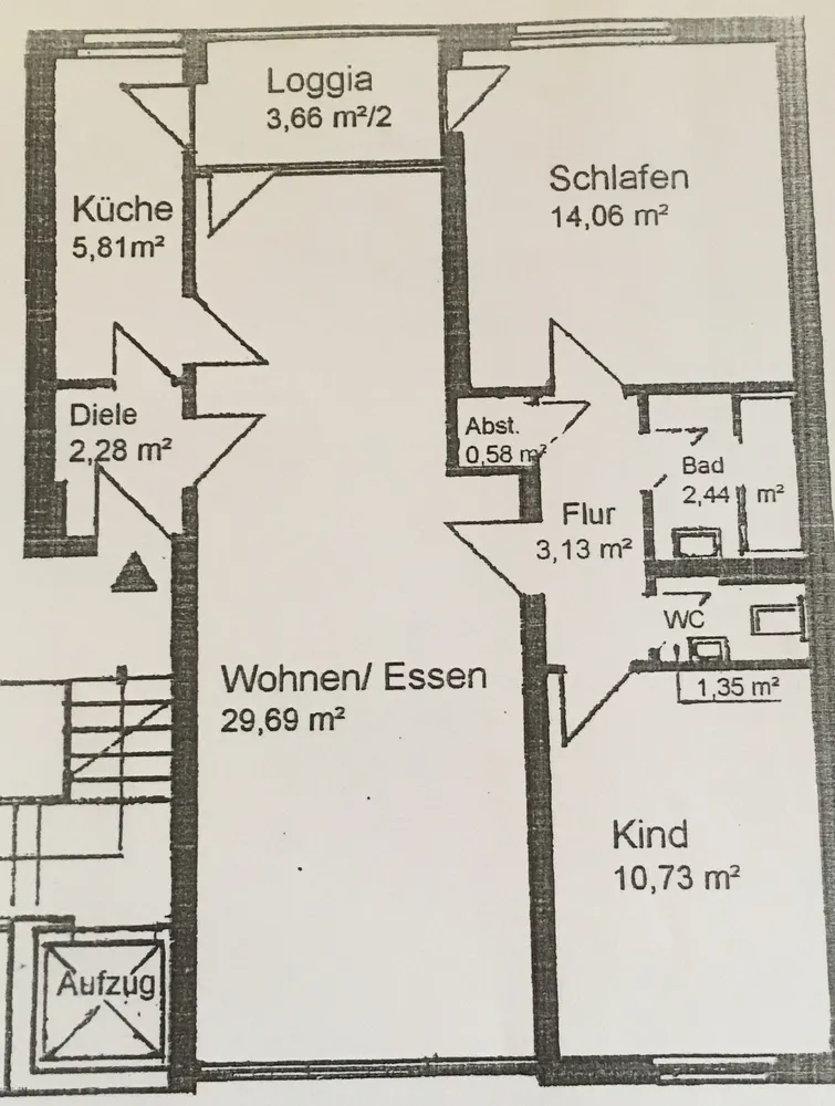 3 Zimmer Wohnung mit 74 m² in Düsseldorf – Bild 11