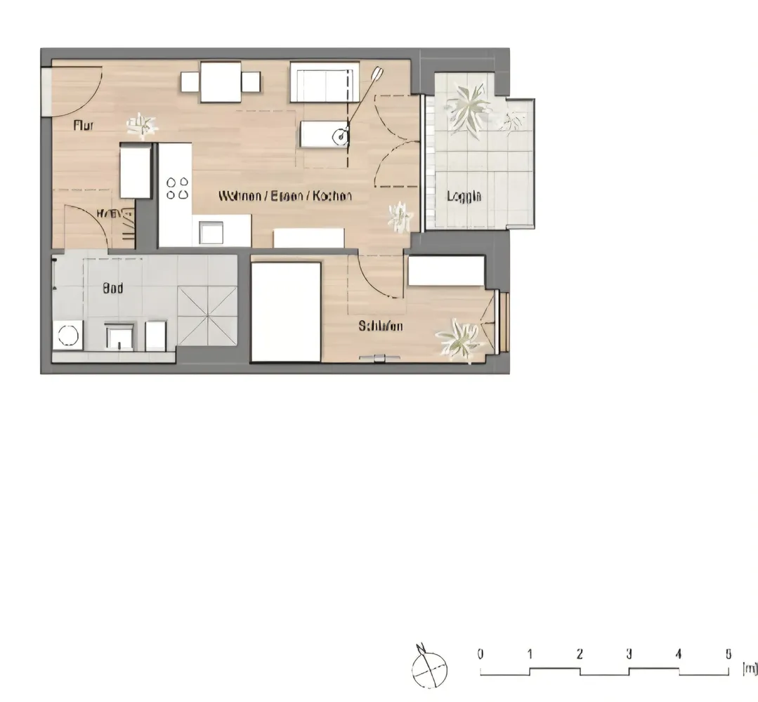 2 room apartment with 49 m² in Cologne – Photo 2