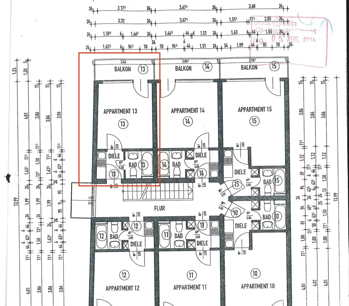 1 Zimmer Wohnung mit 20 m² in Köln – Bild 2