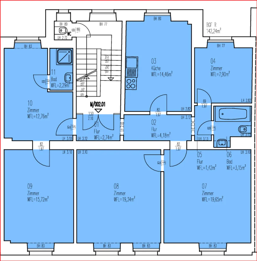 5 Zimmer Wohnung mit 104 m² in Wuppertal – Bild 8