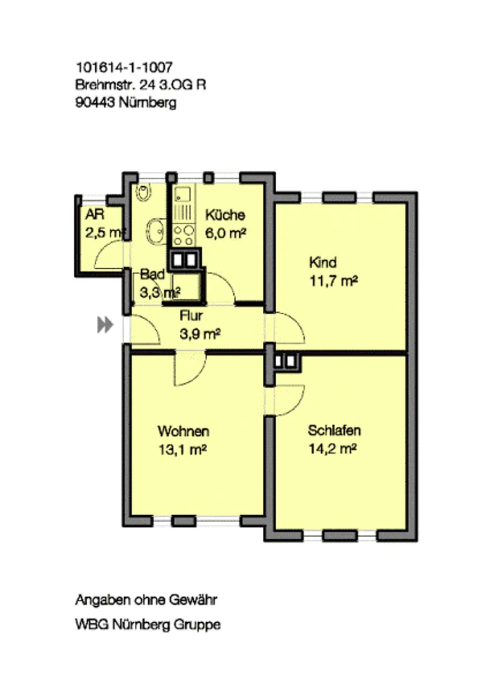 3 room apartment with 54 m² in Nuremberg – Photo 10