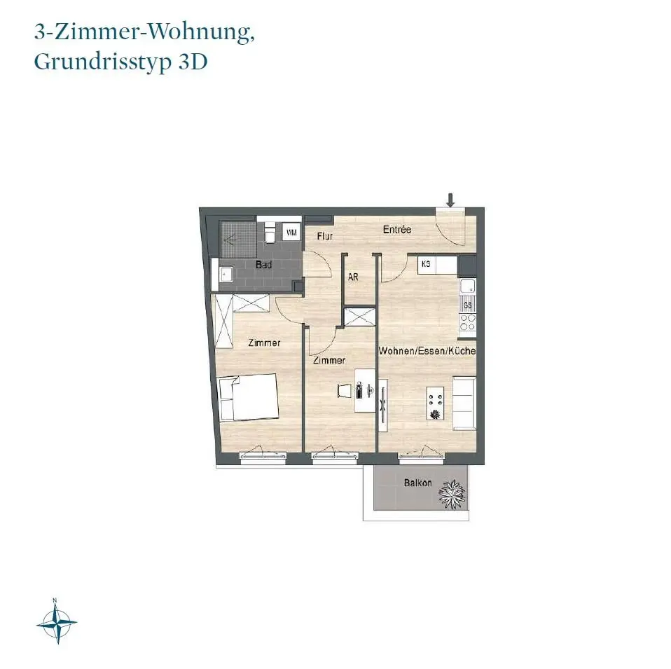 3 Zimmer Wohnung mit 69 m² in Berlin – Bild 9