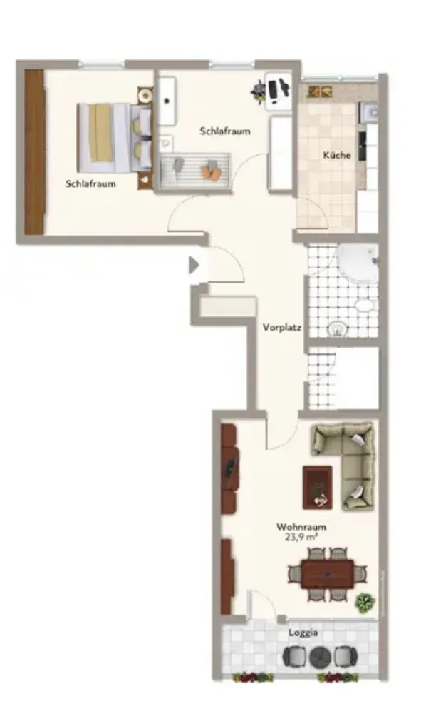 3 Zimmer Wohnung mit 85 m² in München – Bild 2