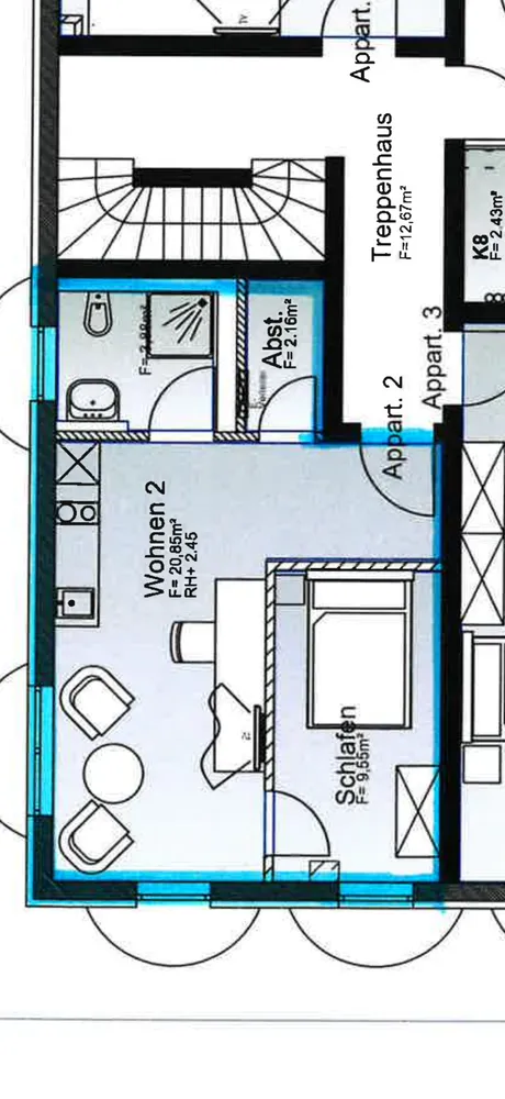 2 Zimmer Wohnung mit 37 m² in Passau – Bild 5