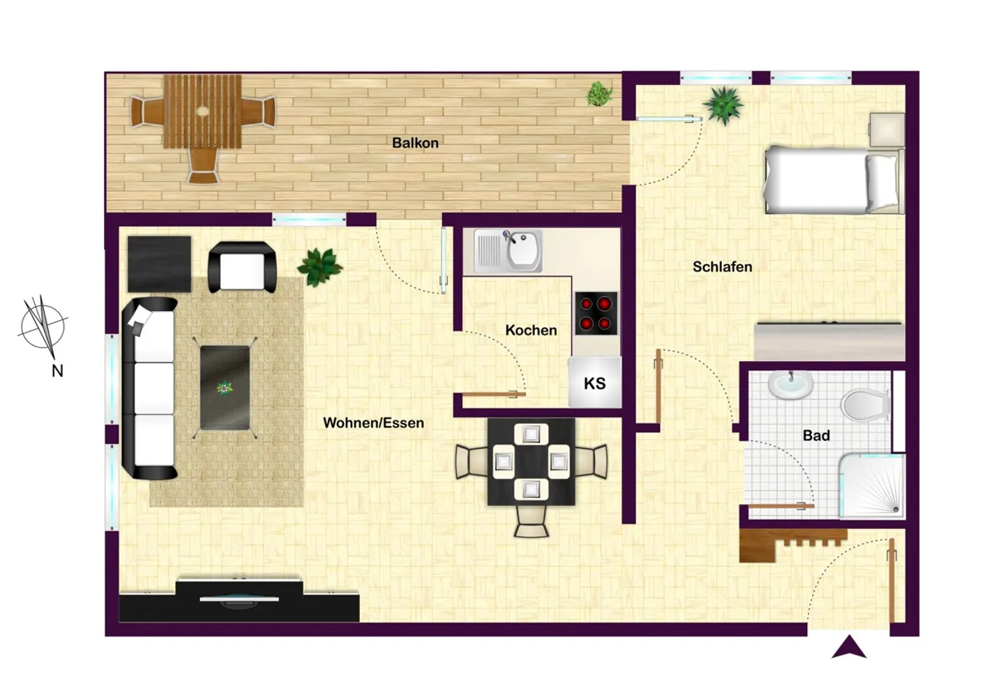 2 Zimmer Wohnung mit 46 m² in Crailsheim – Bild 6