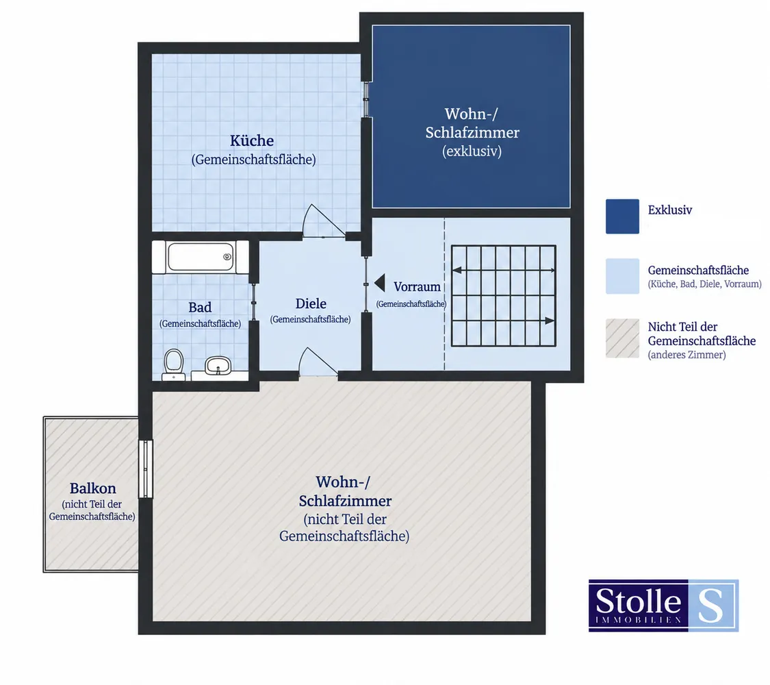 1 Zimmer Wohnung mit 13 m² in Krefeld – Bild 10