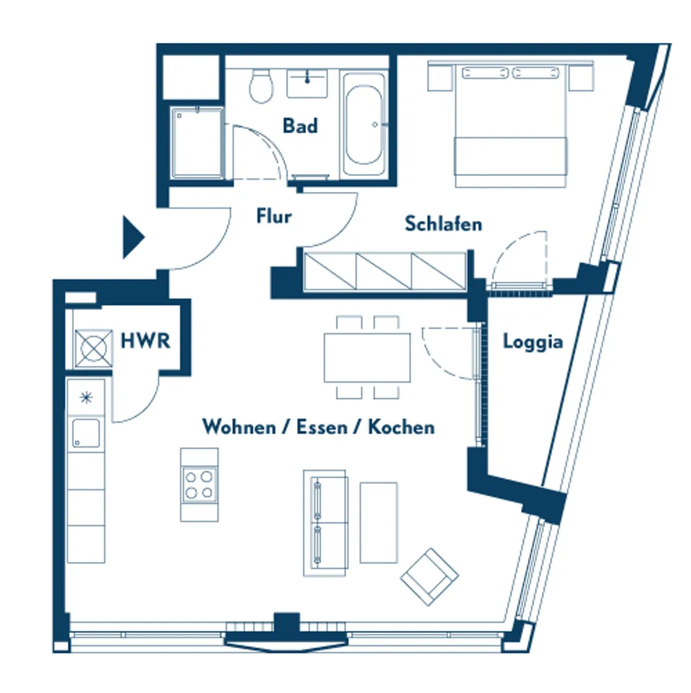 2 room apartment with 64 m² in Berlin – Photo 7