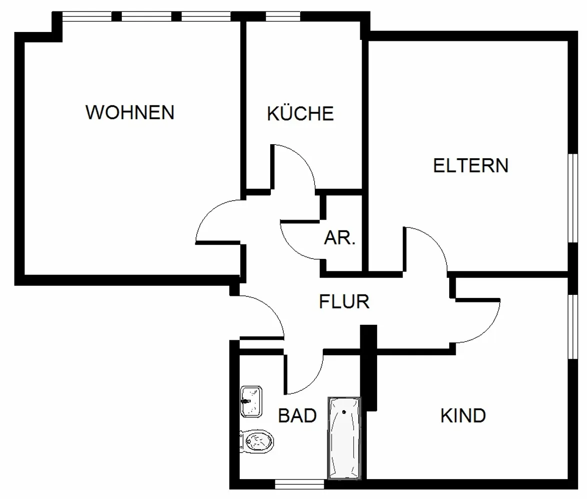 4 room apartment with 71 m² in Gelsenkirchen – Photo 6