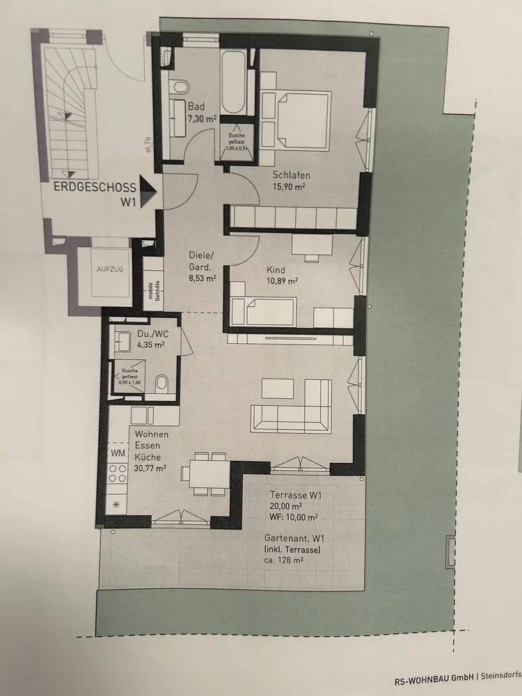 3 Zimmer Wohnung mit 88 m² in München – Bild 3