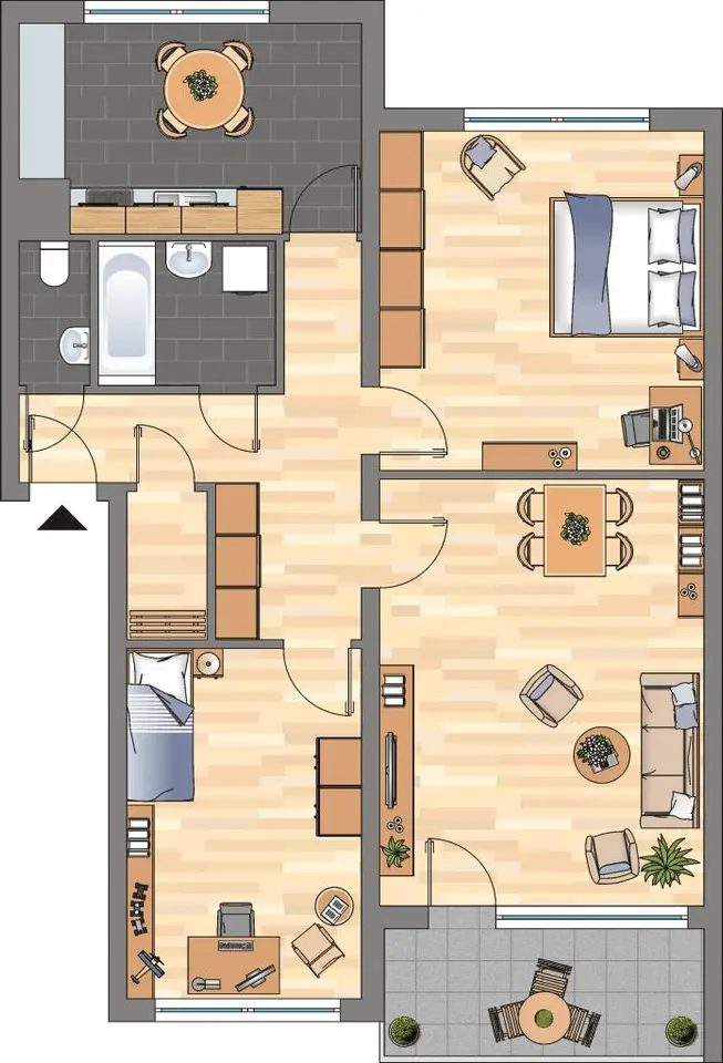 4 Zimmer Wohnung mit 76 m² in Hagen – Bild 3
