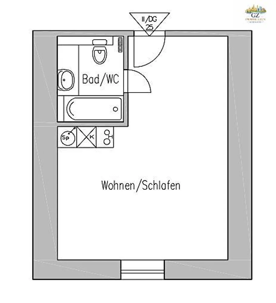 1 Zimmer Wohnung mit 30 m² in Dresden – Bild 1