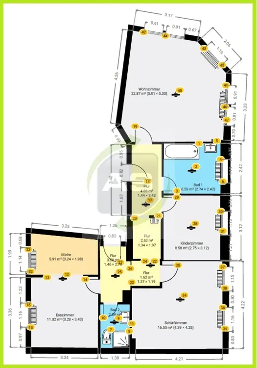 4 Zimmer Wohnung mit 87 m² in Zwickau – Bild 4