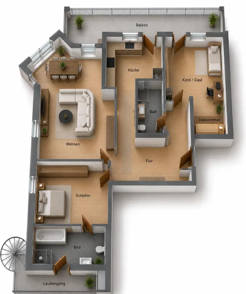2 Zimmer Wohnung mit 76 m² in Suhl – Bild 8