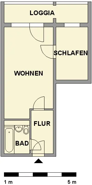 2 room apartment with 36 m² in Chemnitz – Photo 5