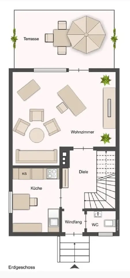 3 Zimmer Haus mit 85 m² in Minden – Bild 4