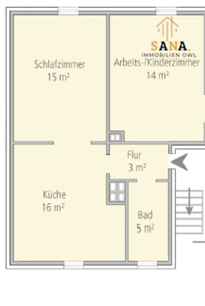 2 room apartment with 52 m² in Bielefeld – Photo 3