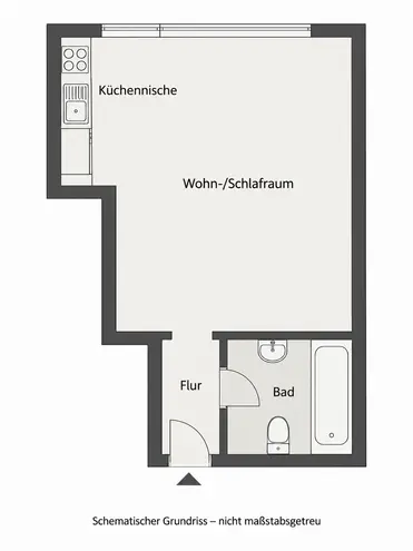 1 Zimmer Wohnung mit 28 m² in München – Bild 10