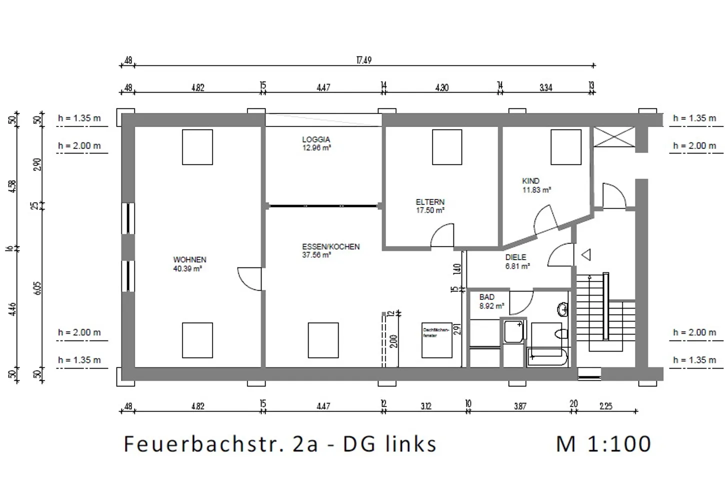3 Zimmer Wohnung mit 130 m² in Solingen – Bild 2