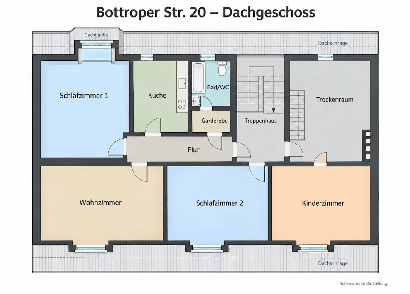 4 Zimmer Wohnung mit 83 m² in Gladbeck – Bild 1