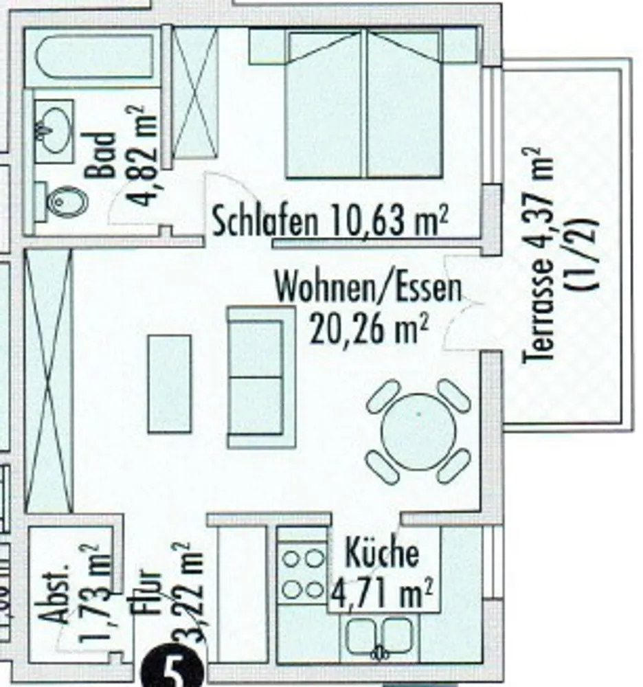 2 Zimmer Wohnung mit 50 m² in Frankfurt am Main – Bild 12